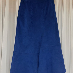 한섬 랑방 컬렉션 블루 스웨이드 스커트 택있는 새상품