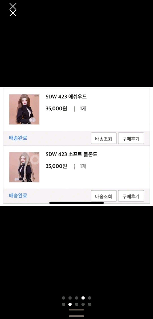 루츠돌 시니어65델프 의상 가발 신발 안구 10종 일괄--1