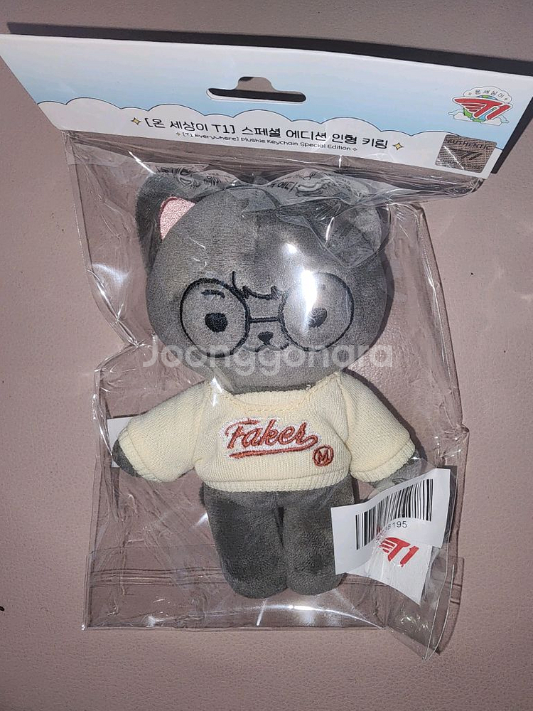 티원 t1 페이커 온세티 15cm 인형 미개봉--0