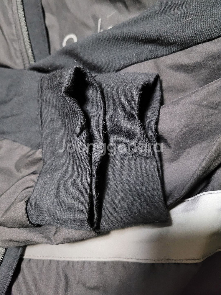 라파 긴팔 브레베 윈드블럭 져지 블랙, 버건디--4