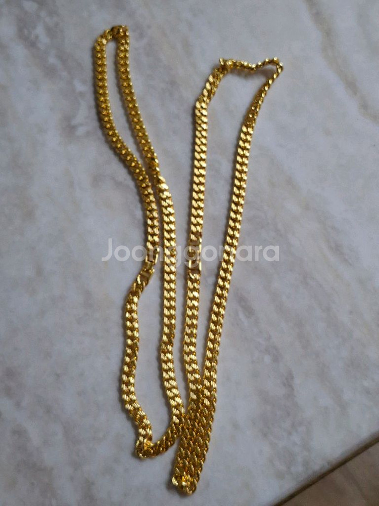 멕시코산 남성 금체인 목걸리 새제품--0