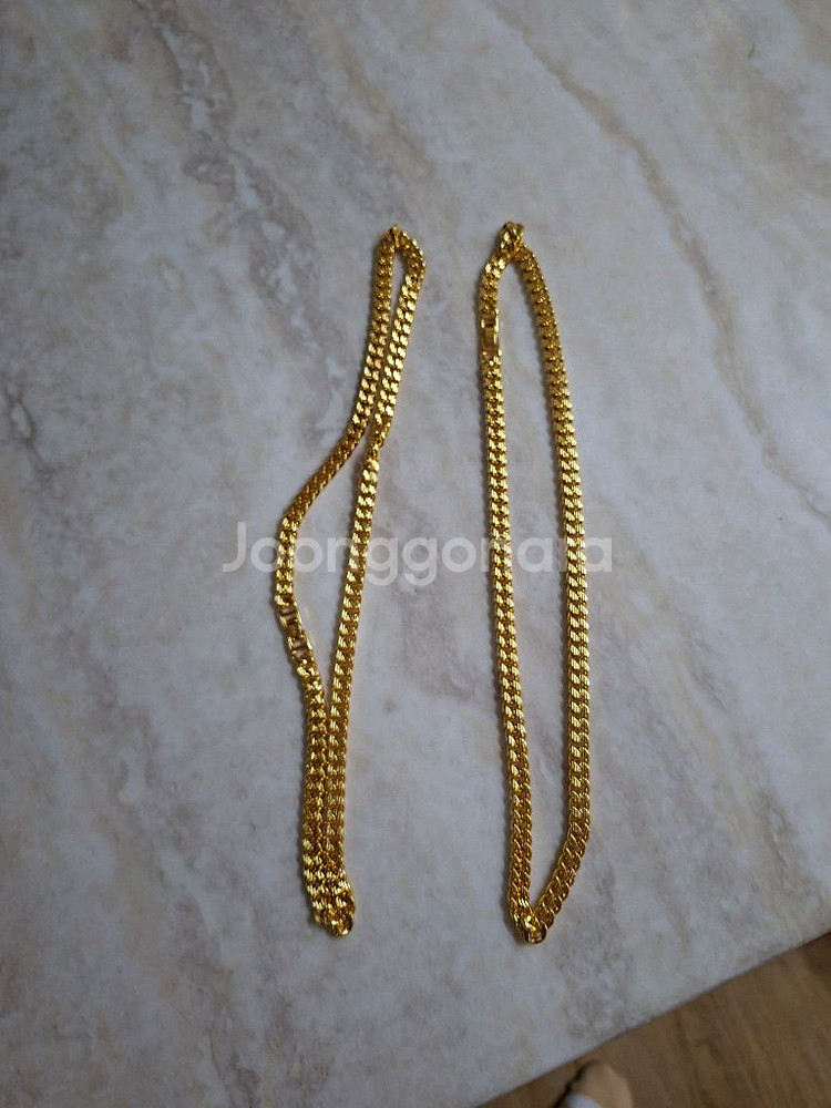 멕시코산 남성 금체인 목걸리 새제품--1