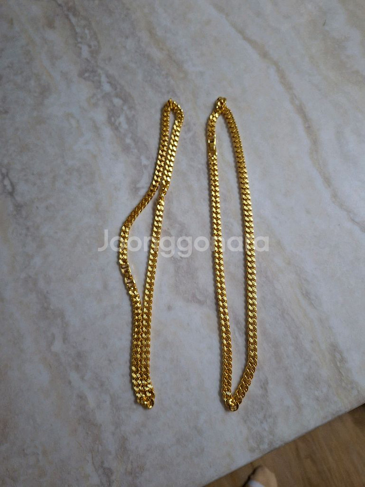 멕시코산 남성 금체인 목걸리 새제품--2