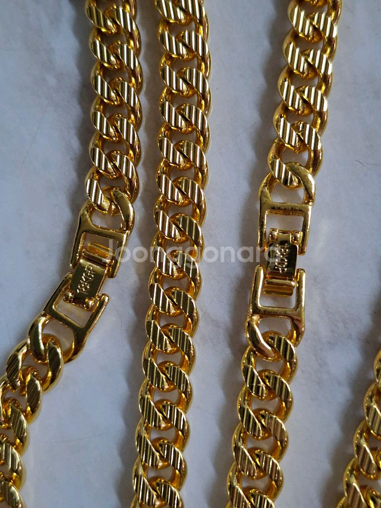 멕시코산 남성 금체인 목걸리 새제품--3