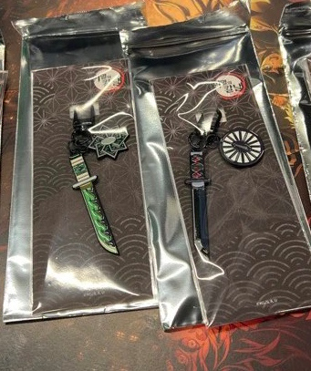 귀멸의칼날 사네미 탄지로 일륜도 키링--0