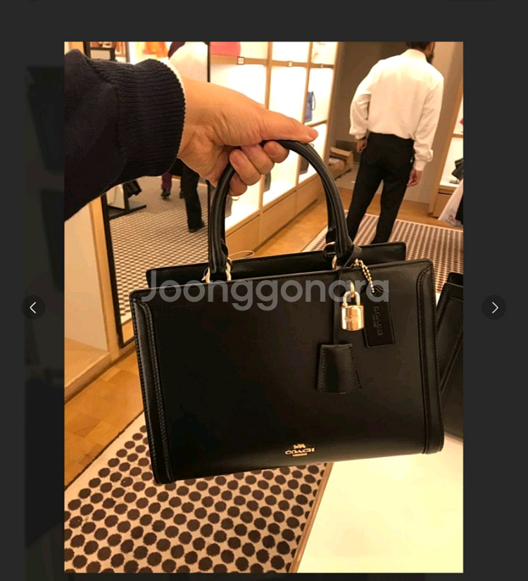 (정품) 코치 스몰조이 캐리올 토트백 크로스가방--1
