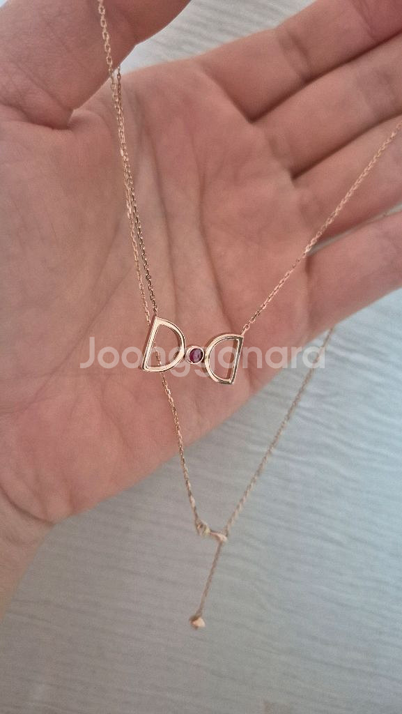디디에두보 14K 드봉디디 탄생석 목걸이_가넷--0