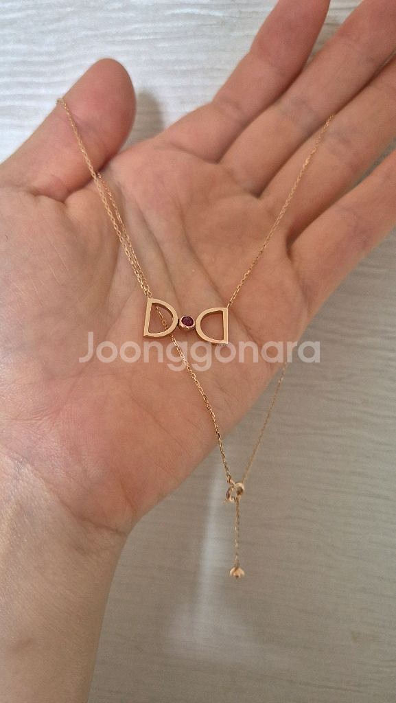 디디에두보 14K 드봉디디 탄생석 목걸이_가넷--1