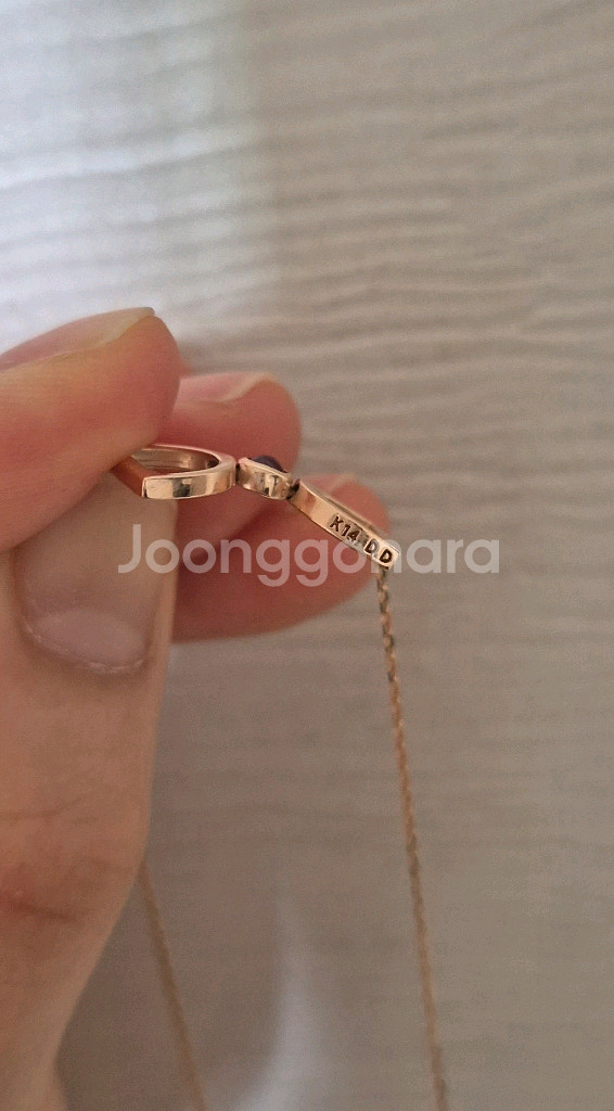 디디에두보 14K 드봉디디 탄생석 목걸이_가넷--2
