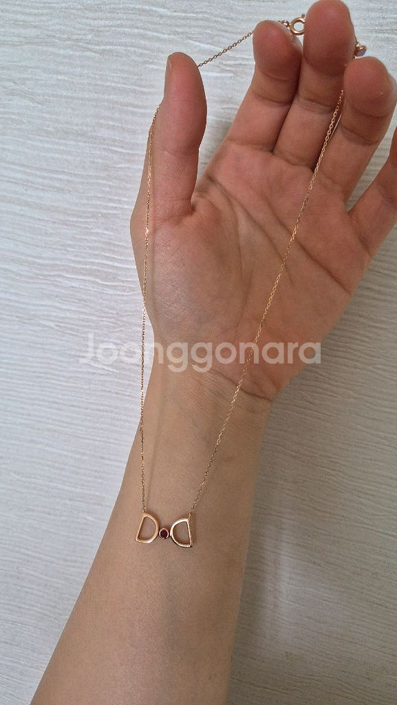 디디에두보 14K 드봉디디 탄생석 목걸이_가넷--4