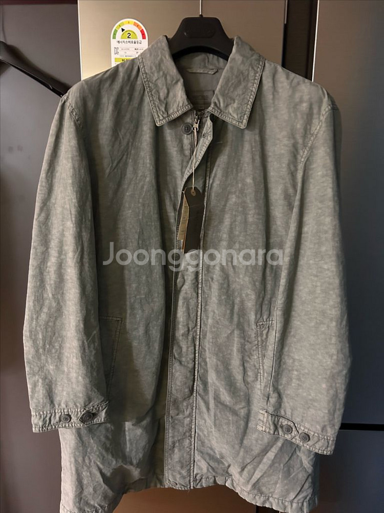 시리즈 가먼트다잉 코트 100사이즈 새상품--5