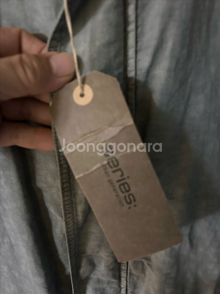 시리즈 가먼트다잉 코트 100사이즈 새상품--4