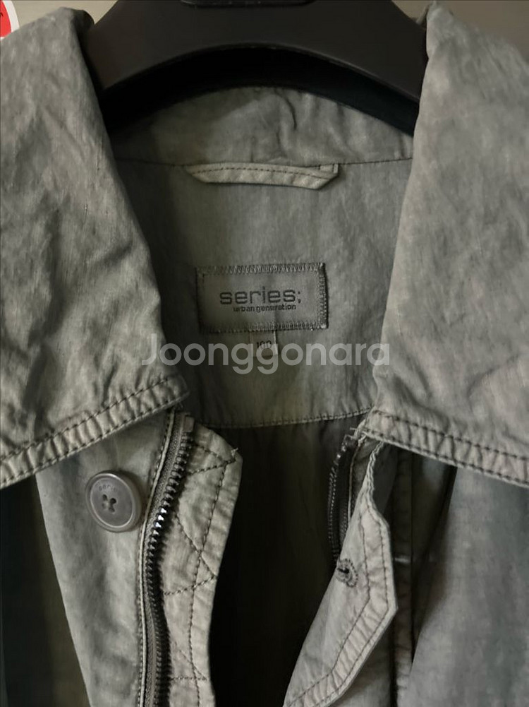 시리즈 가먼트다잉 코트 100사이즈 새상품--8