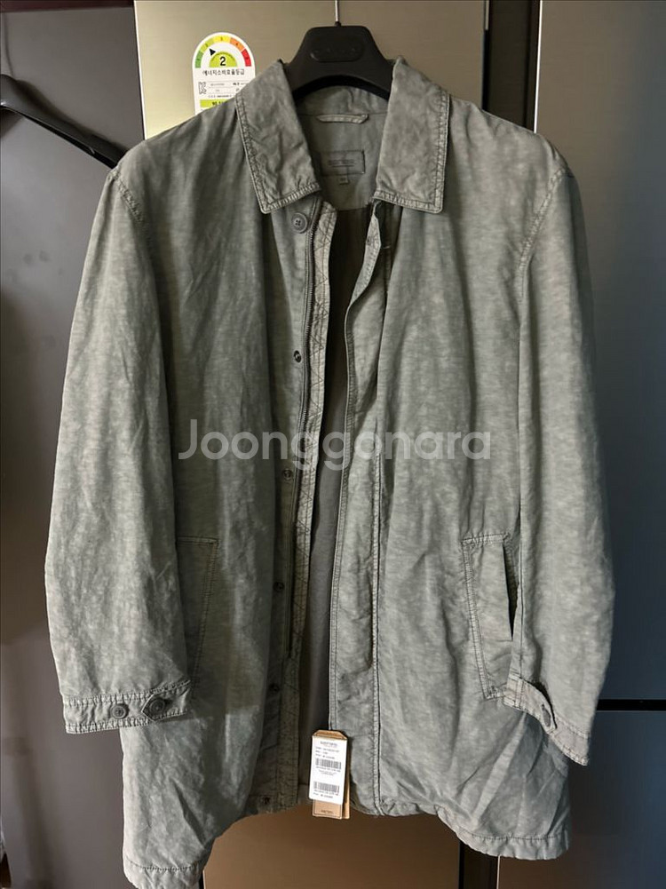 시리즈 가먼트다잉 코트 100사이즈 새상품--9