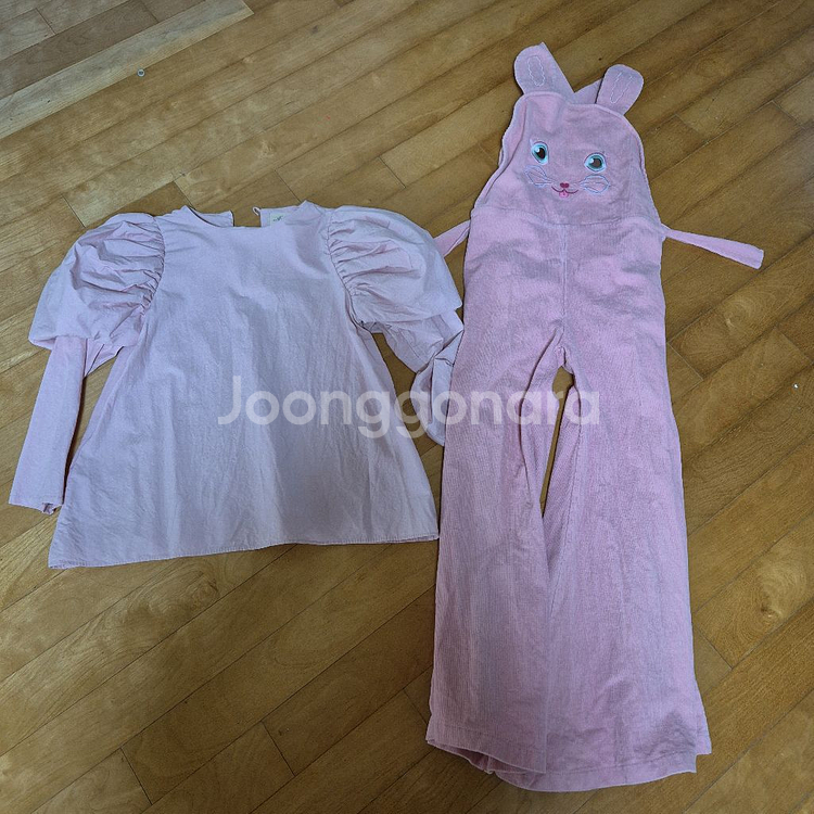 에어피쉬 래빗진 버블블라우스 셋업 xl xxl--0