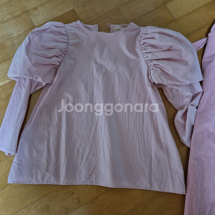 에어피쉬 래빗진 버블블라우스 셋업 xl xxl--1