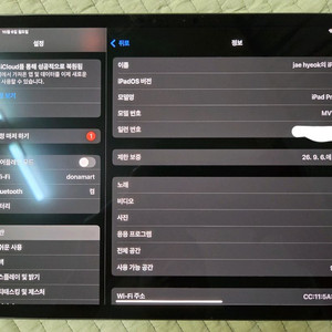 아이패드 프로 4세대 11인치 1테라 판매 합니다.