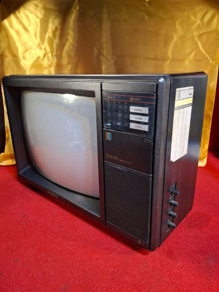 89년 골드스타 칼라 TV 이미지