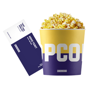 메가박스 오리지널팝콘L&1인예매(일요일전용)