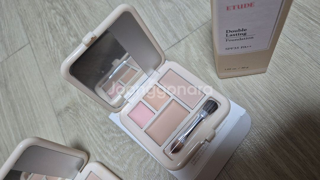 에뛰드 더블래스팅 파운데이션 30g+컨실러 팔레트 2개--4