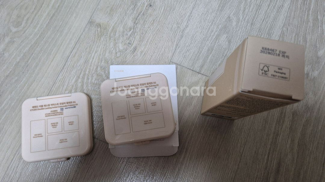 에뛰드 더블래스팅 파운데이션 30g+컨실러 팔레트 2개--1