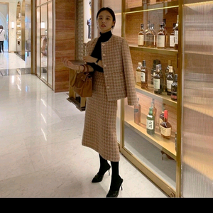 프레쉬라벨 제니 트위드치마 세트 셋업 m