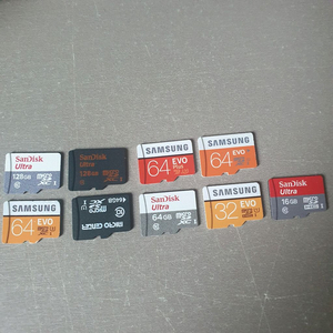 몽땅 일괄 128 GB SD카드 64G 등등7개 SD