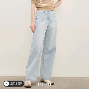 더캐시미어 워시드 스트레이트 데님 팬츠 랑방 마인 타임