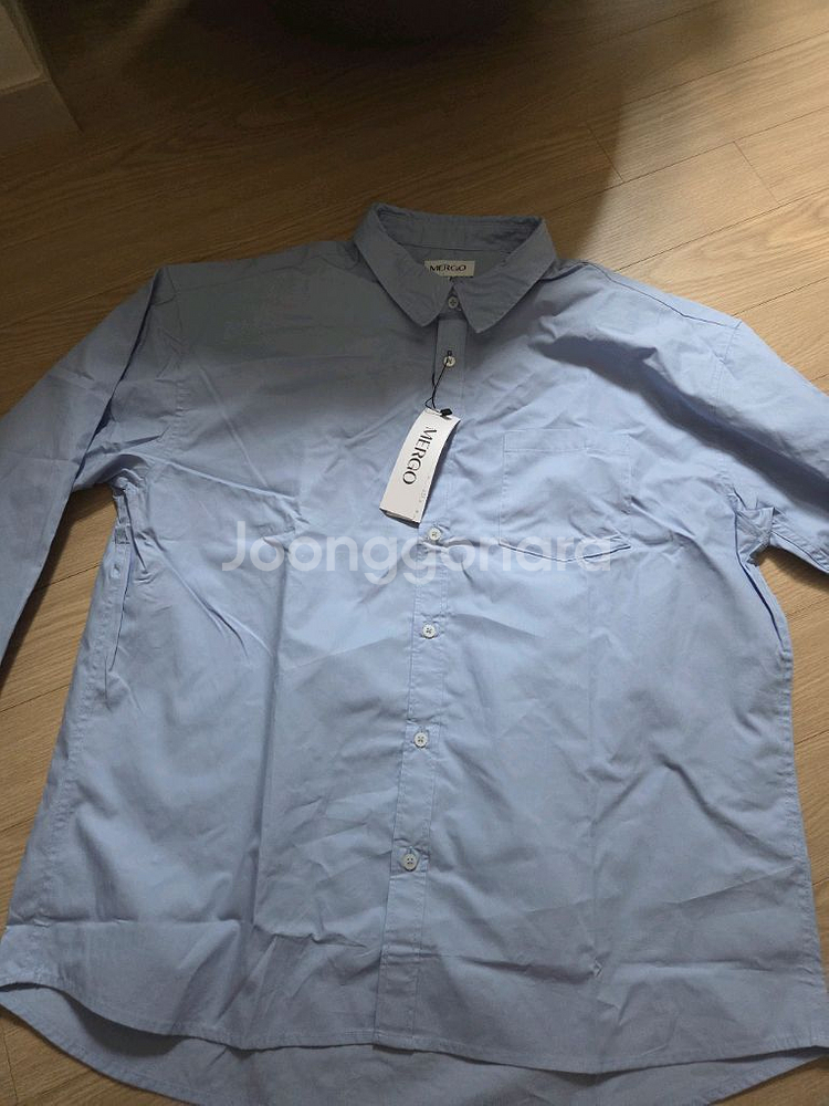 새상품.하늘색 셔츠--1