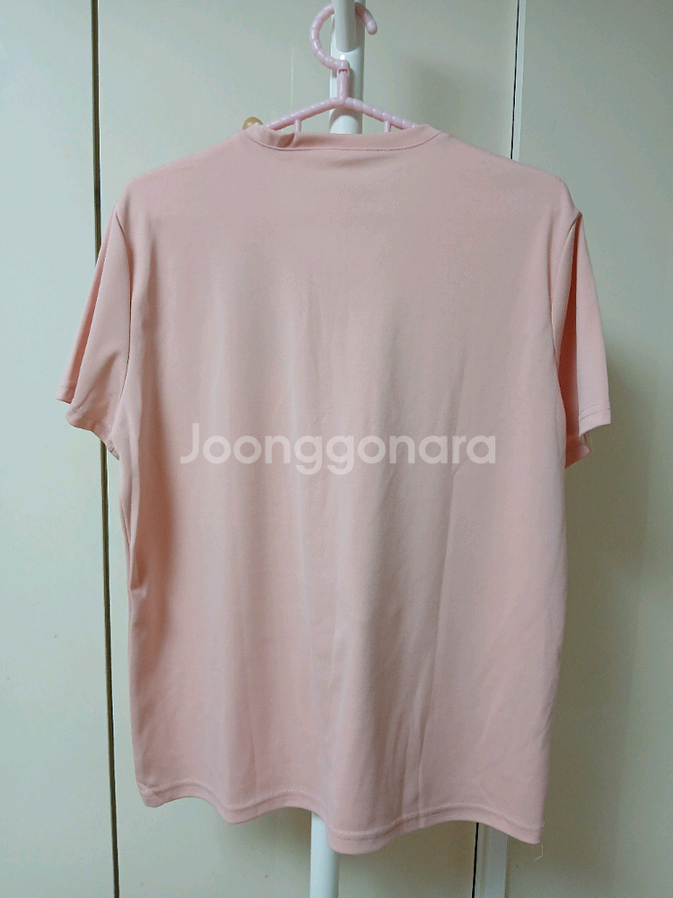 핑크 나비 자수 반팔 티셔츠--4