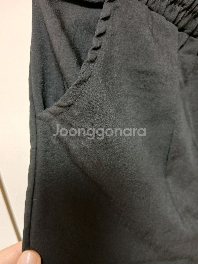 인견 와이드 9부 바지--2
