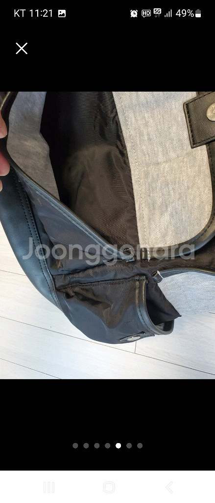라코스테 라이브 블랙 나일론 탱커 백팩--4
