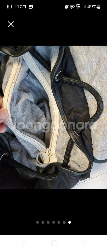라코스테 라이브 블랙 나일론 탱커 백팩--6