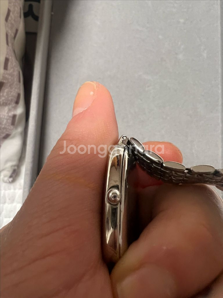 오메가 빈티지 스퀘어 사각 드빌 남녀공용 양각 로얄블루--3