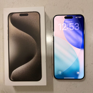 [애캐플] 아이폰15프로맥스 512기가 네츄럴티타늄 (