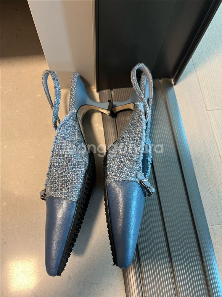 타임 트위드 슬링백 구두(230)--1