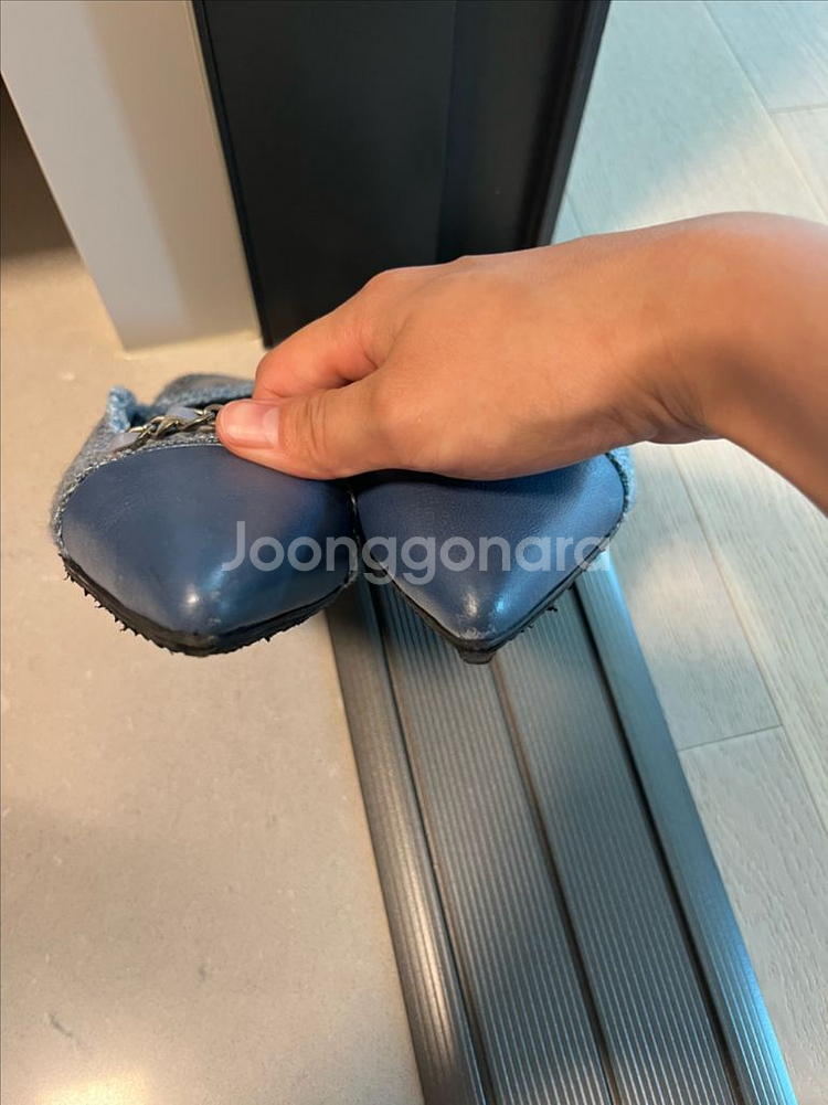 타임 트위드 슬링백 구두(230)--4