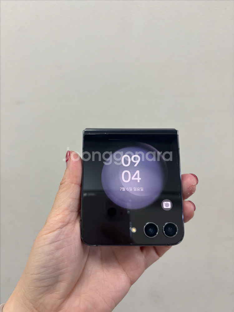 (부산중고폰)갤럭시z플립5 블랙 256기가 판매해요--0