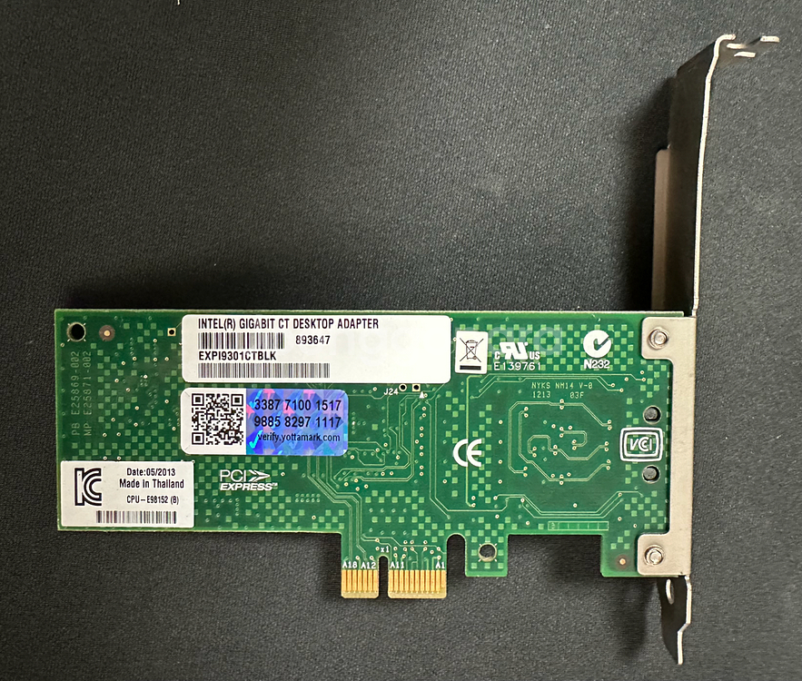 인텔 PCIe 기가비트 랜카드 팝니다--1