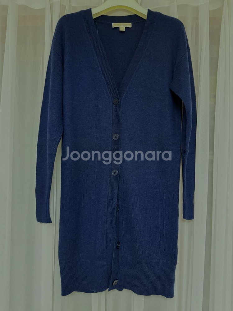 마이클 코어스 네이비 롱 가디건 xs--0