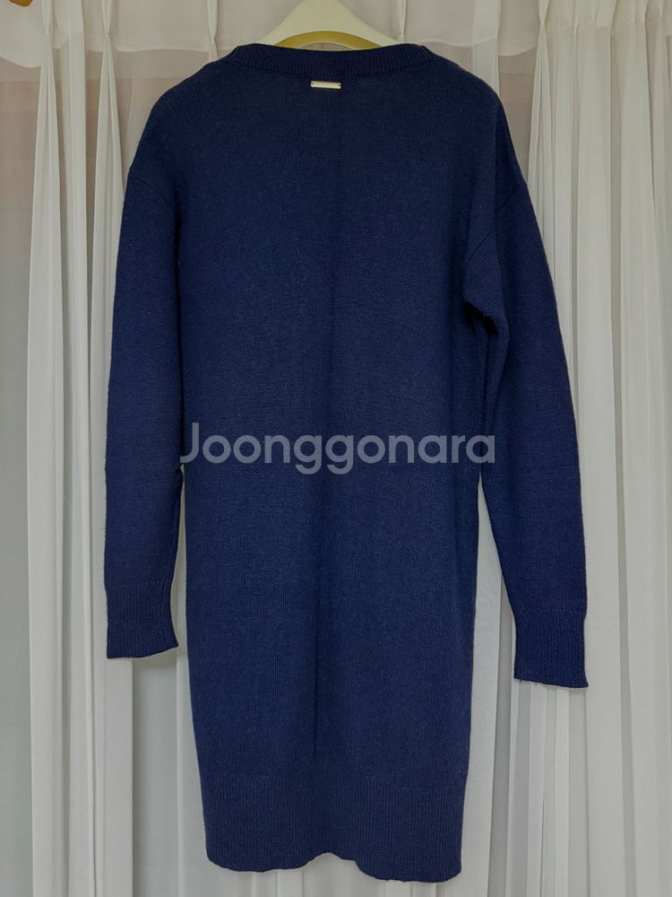 마이클 코어스 네이비 롱 가디건 xs--1