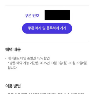 에버랜드 대인 종일권 45% 할인 500원