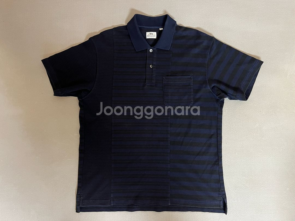 유니클로 x 엔지니어드 가먼츠 PK 카라티 반팔티(네이--0