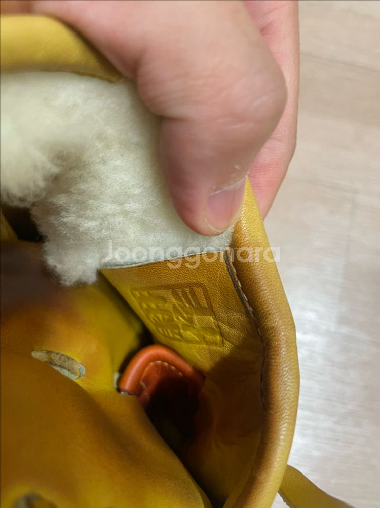 미즈노 프로 오더 하가 재팬 외야 글러브 노란색--6