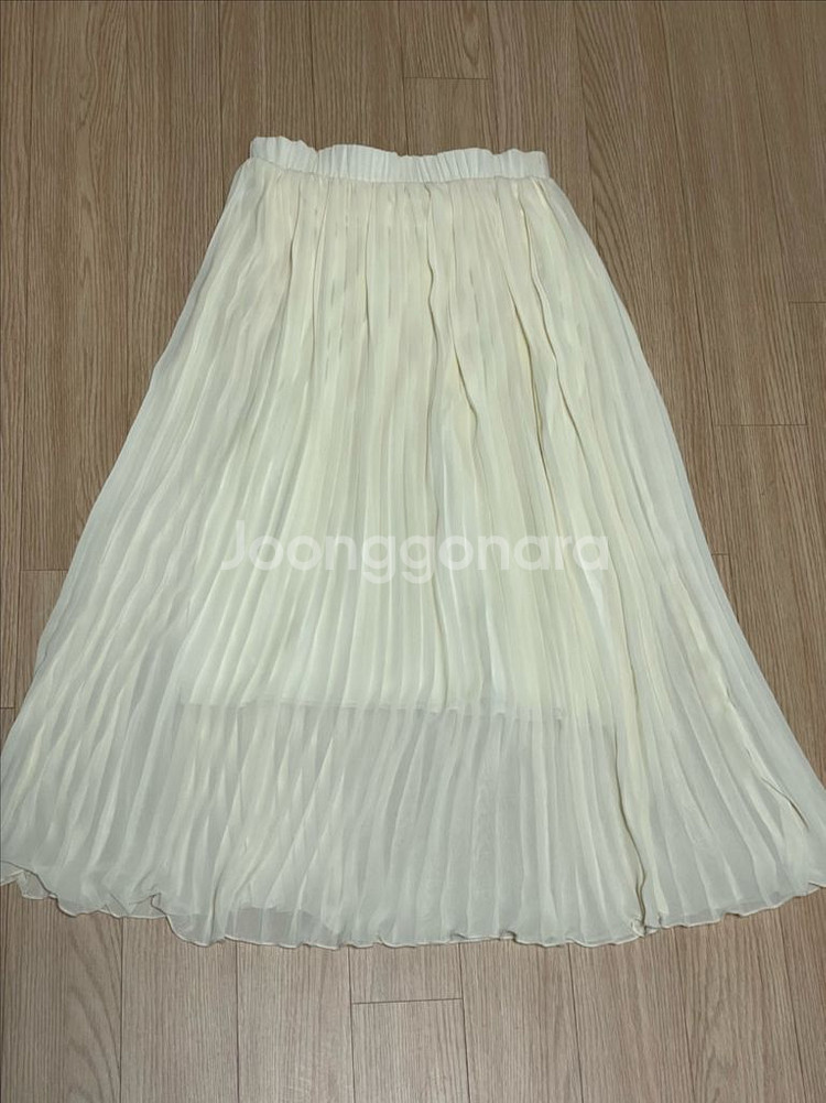 아이보리 롱스커트 free--0