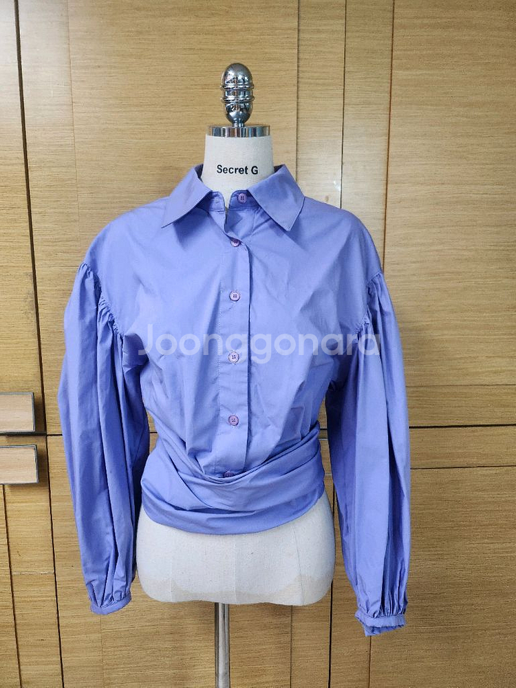 슈퍼띵스 보라블라우스--1