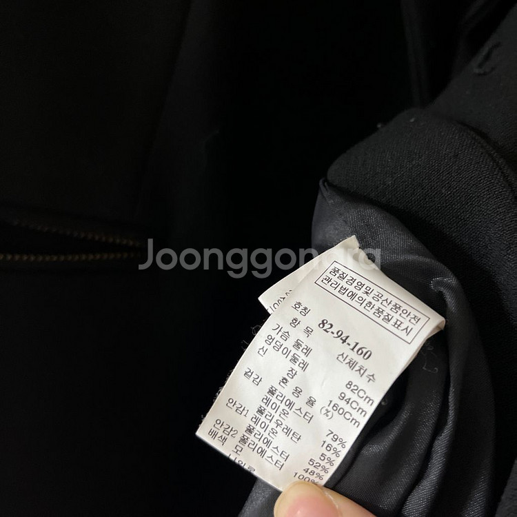 한섬 시스템 기본 블랙자켓--5