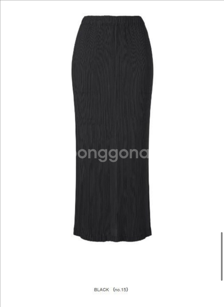 이세이미야케 해칭스커트 블랙 1사이즈 새상품--0