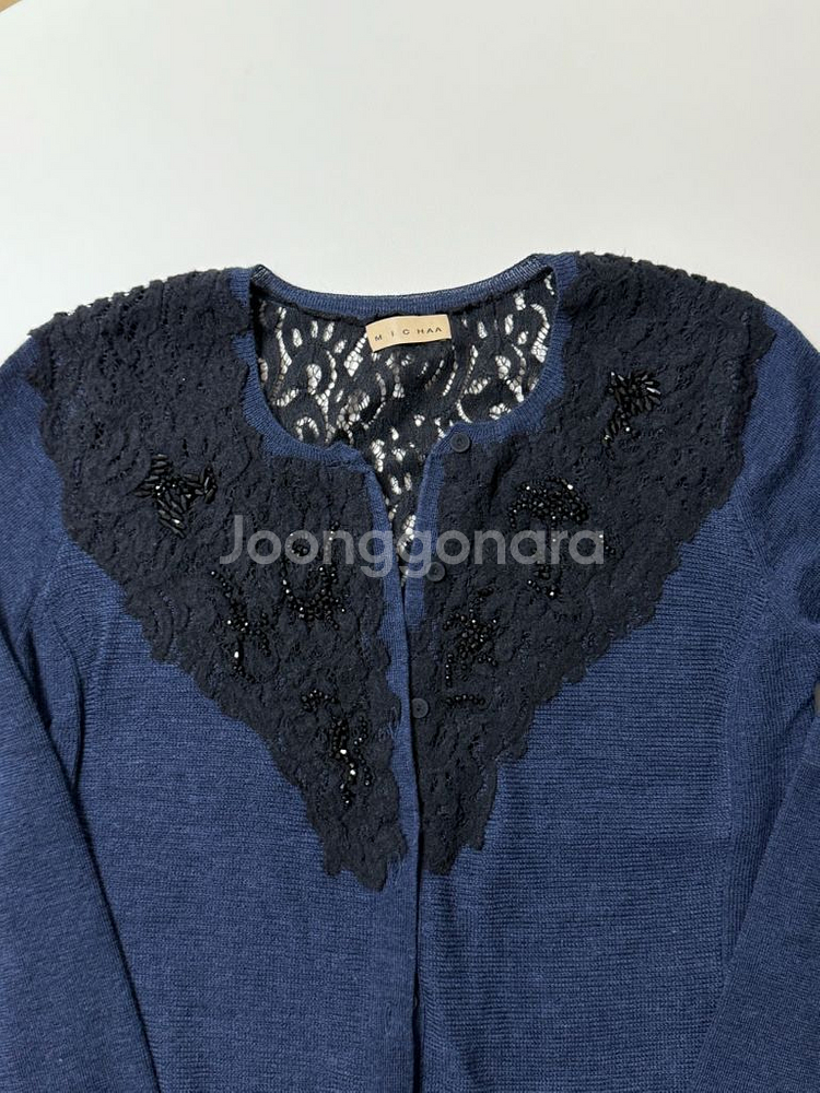 미샤 모 니트 가디건+나시 세트--6