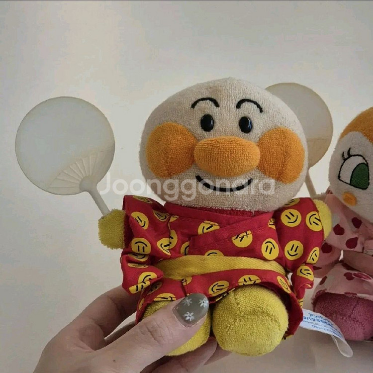 호빵맨 짤랑이 고전 덜덜이인형--1